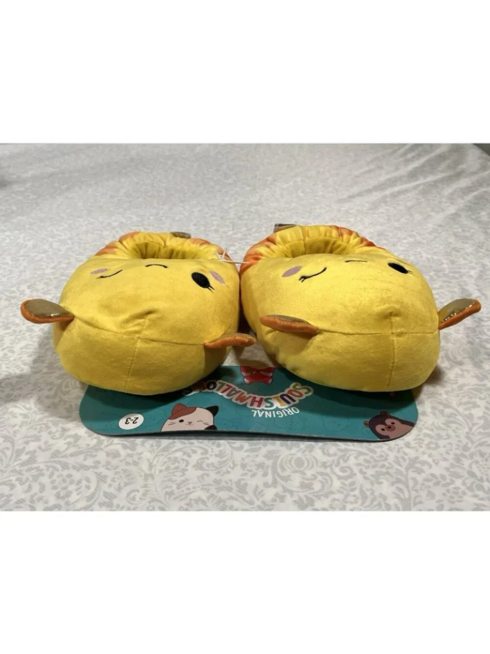 Squishmallow Bijan Dumbo Octopus Slippers Big Kids Size 2-3 KELLYTOY